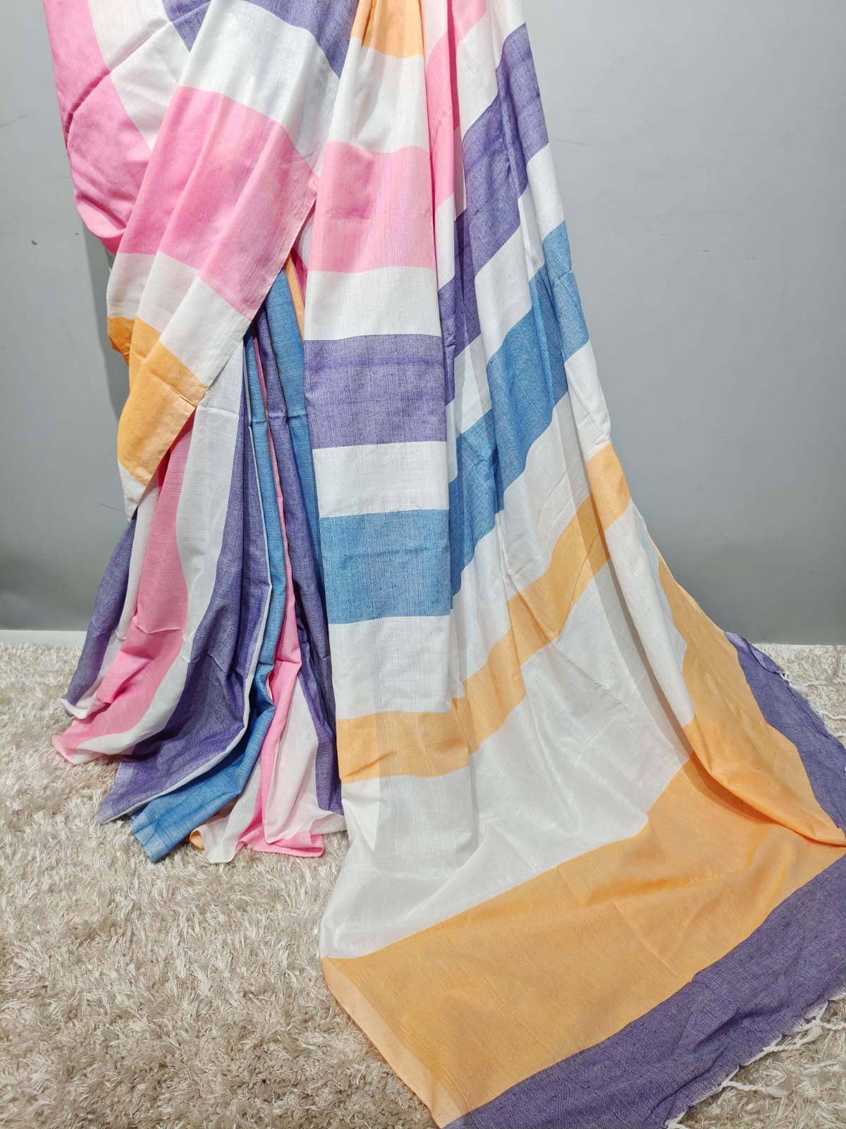 khaddi Cotton Silk Saree