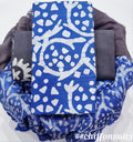 Pure cotton hand-block print suit with Chiffon dupatta