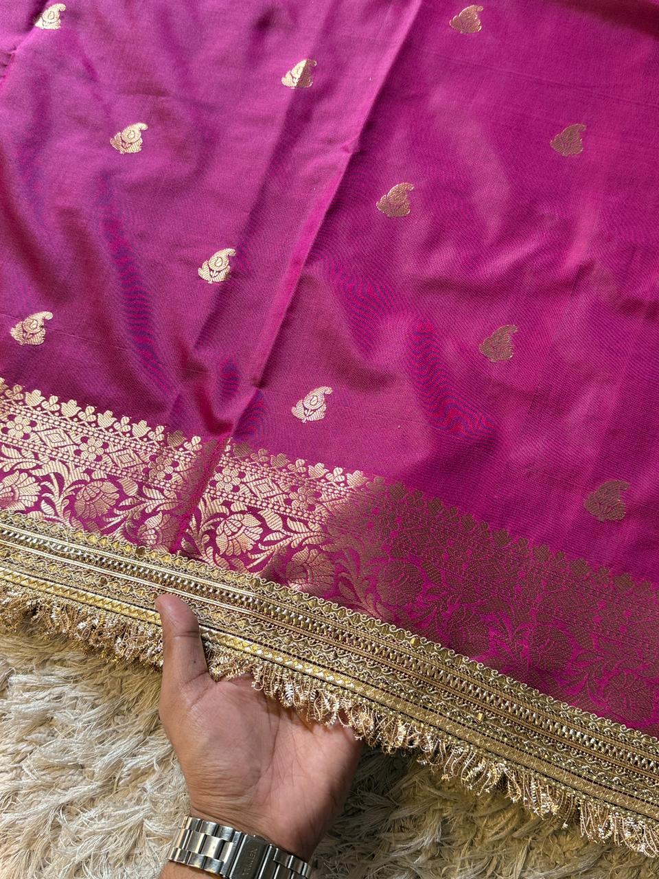 Banarasi Semi katan Soft Silk Saree