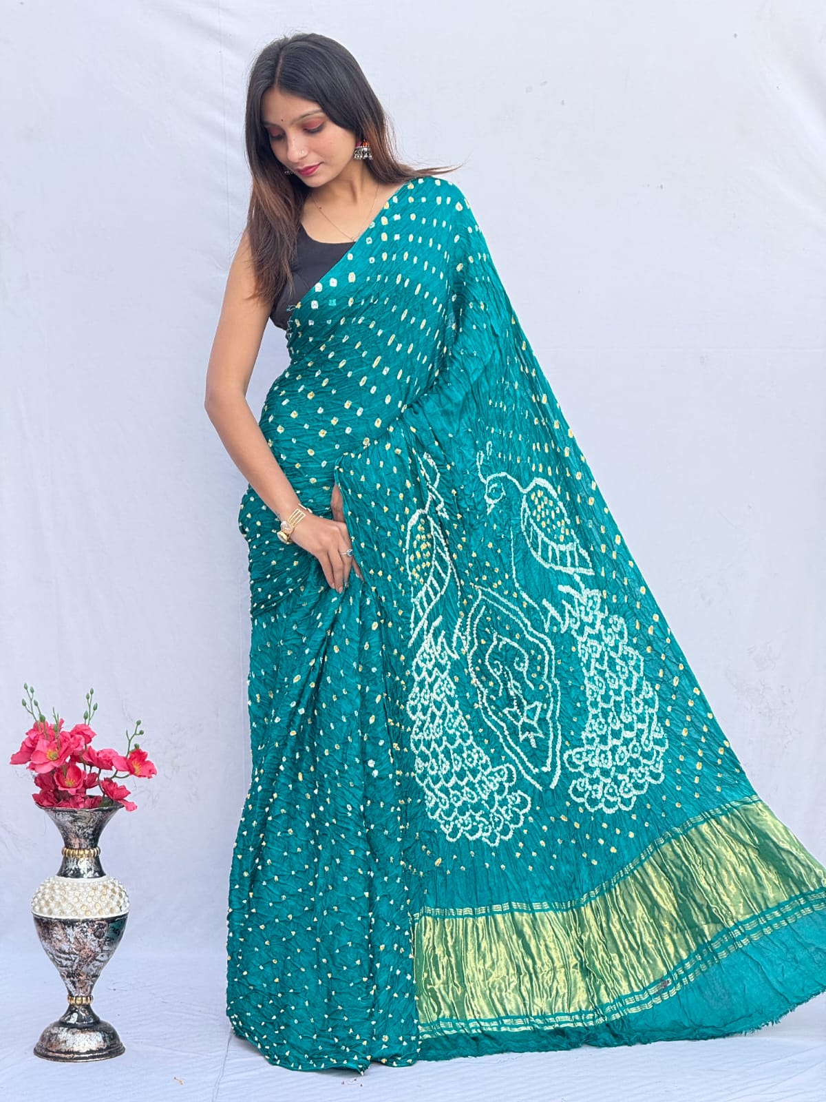 Pure Modal Silk Saree with blouse