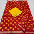 Kota Doriya Printed saree with blouse
