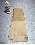 Pure Cotton Silk Mangalagiri Saree With  Blouse .