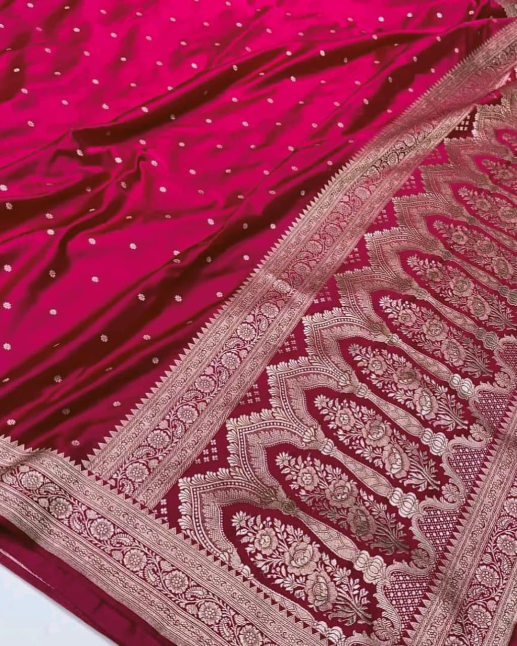Banarasi Pure katan mashru silk saree With Blouse