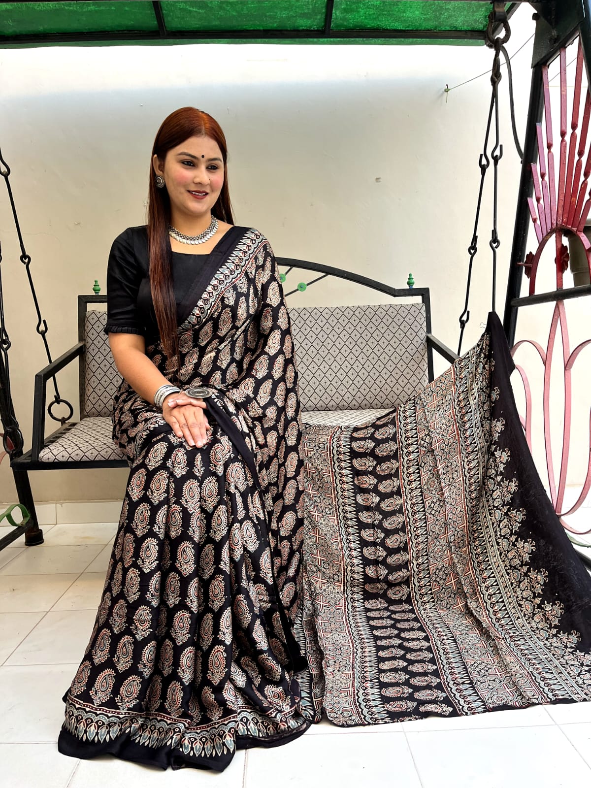 Pure Modal Silk Saree with blouse