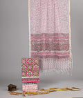 Pure Cotton Hand Block Print Suit With Kota Doriya Dupatta