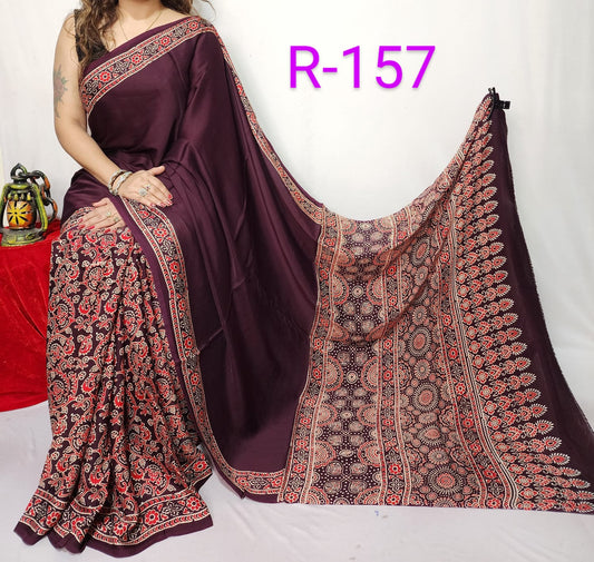 Pure Modal Silk Saree with blouse