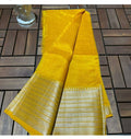 Pure Cotton Silk Mangalagiri Saree With Running Blouse .