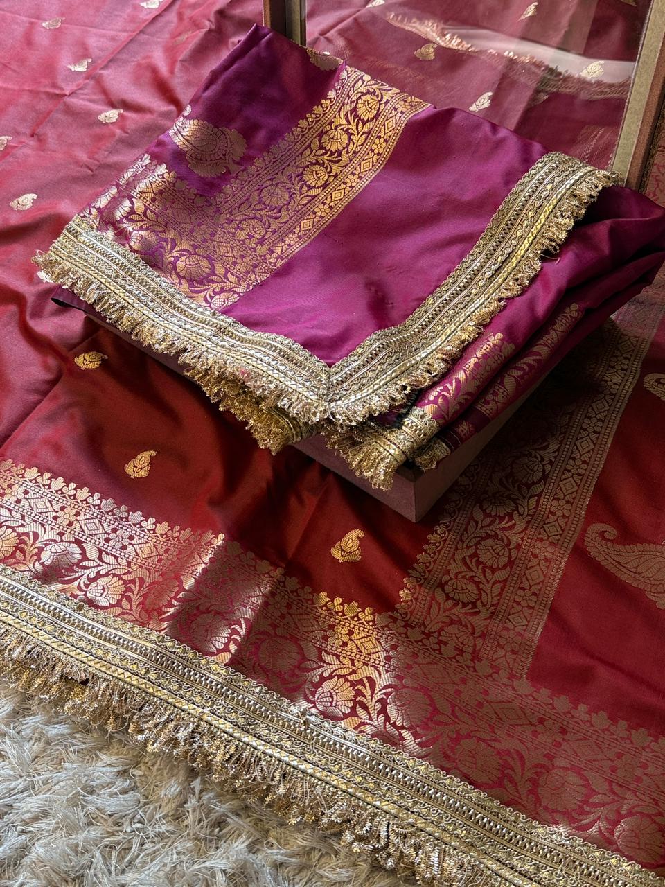 Banarasi Semi katan Soft Silk Saree