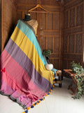 Beautiful Cotton Mulmul  Saree