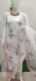 Beautiful kota cotton block print 2 Pic Unstitched suit