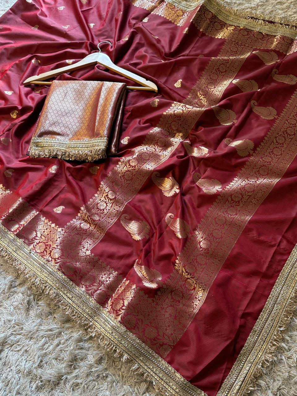 Banarasi Semi katan Soft Silk Saree