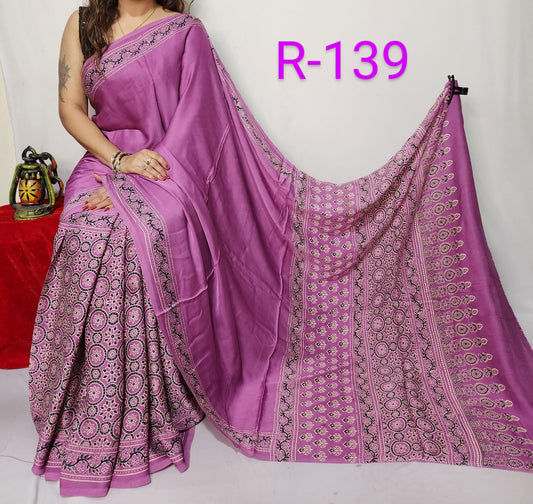 Pure Modal Silk Saree with blouse