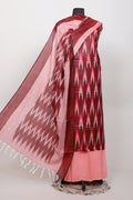 Pure  ikkat Cotton Unstitched Suit With Dupatta