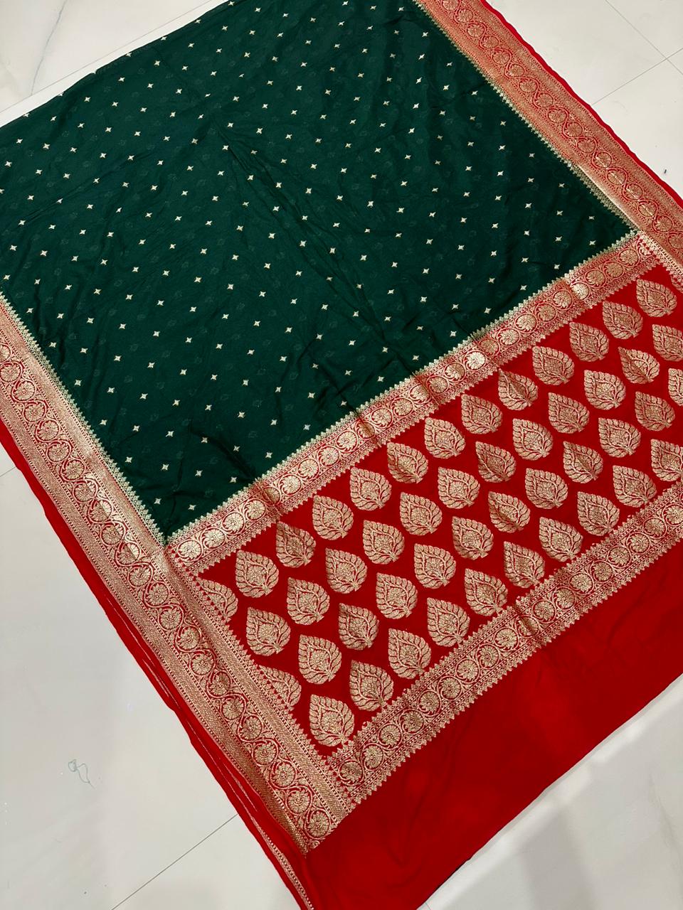 Designer Katan georgette Banarasi Saree