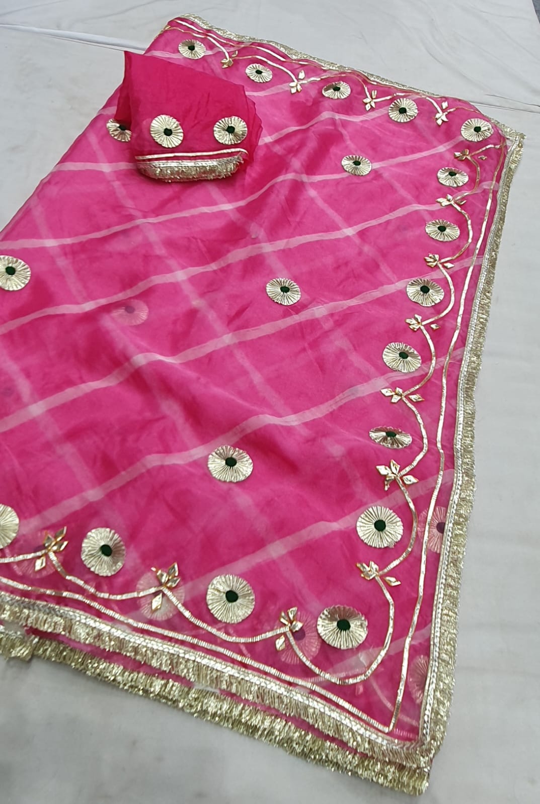 Premium Organza  Saree with Blouse