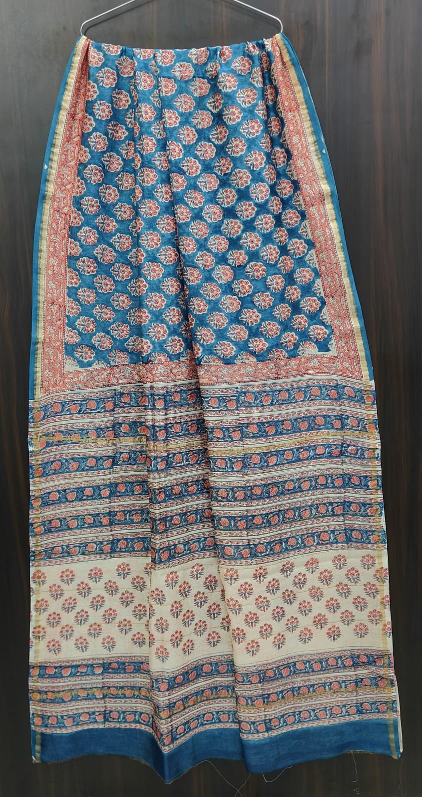 Traditional Hand-block Print Chanderi Silk Saree