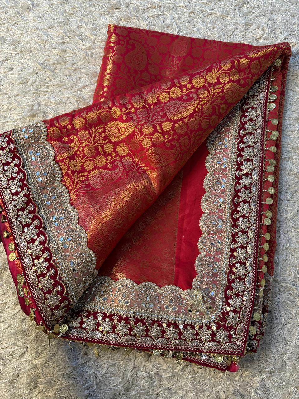 Banarasi Tissue Silk Saree With Blouse