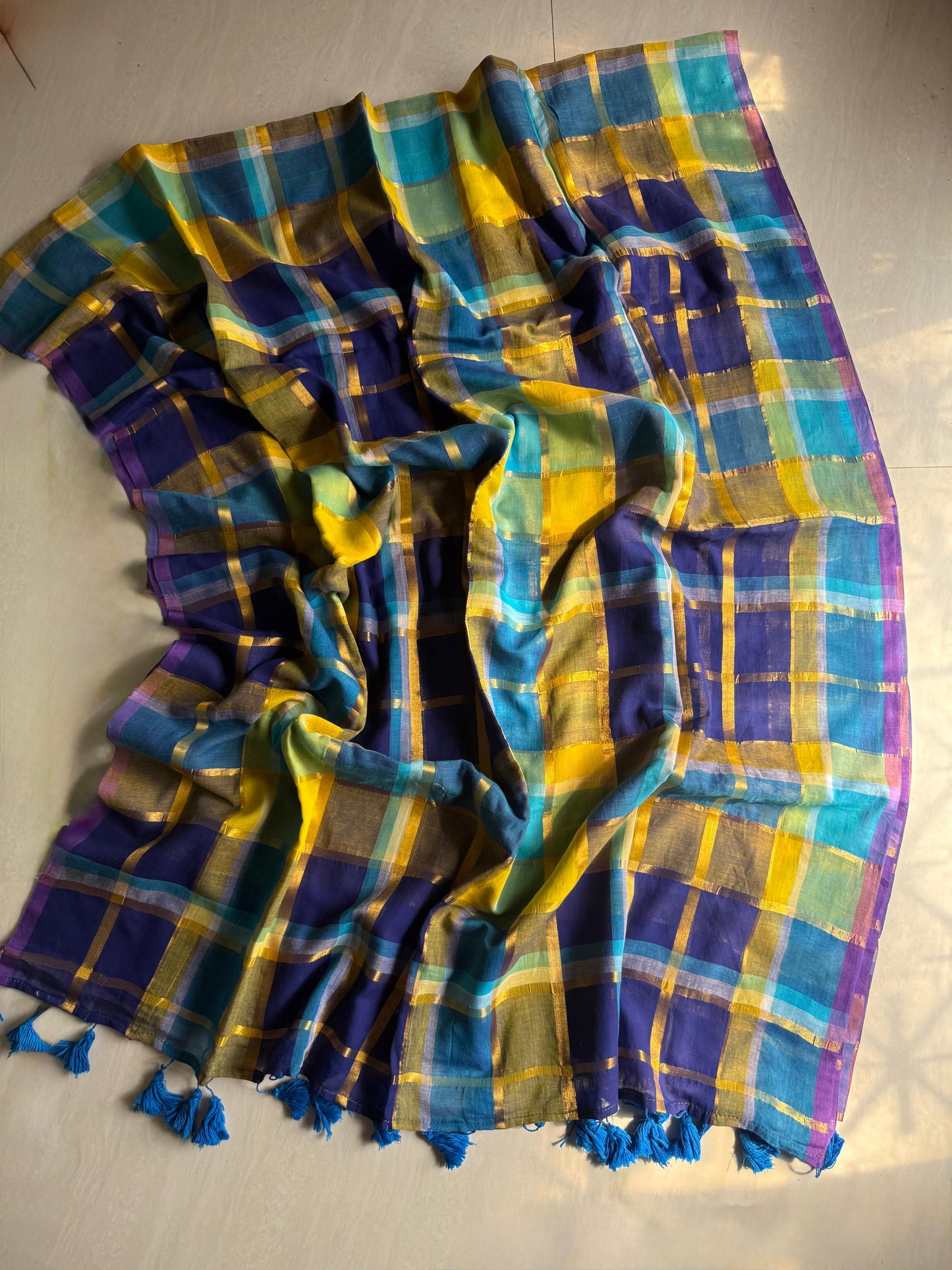 Beautiful Cotton Mulmul Saree Without blouse