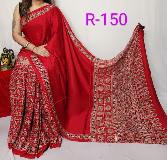 Pure Modal Silk Saree with blouse