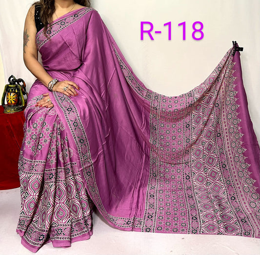 Pure Modal Silk Saree with blouse