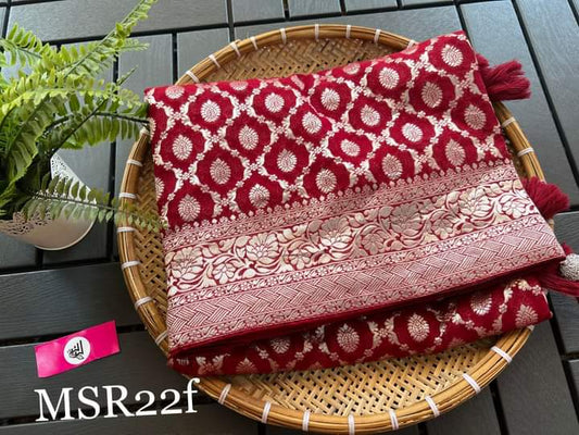 Banarasi Handloom Semi Georgette Soft silk Saree