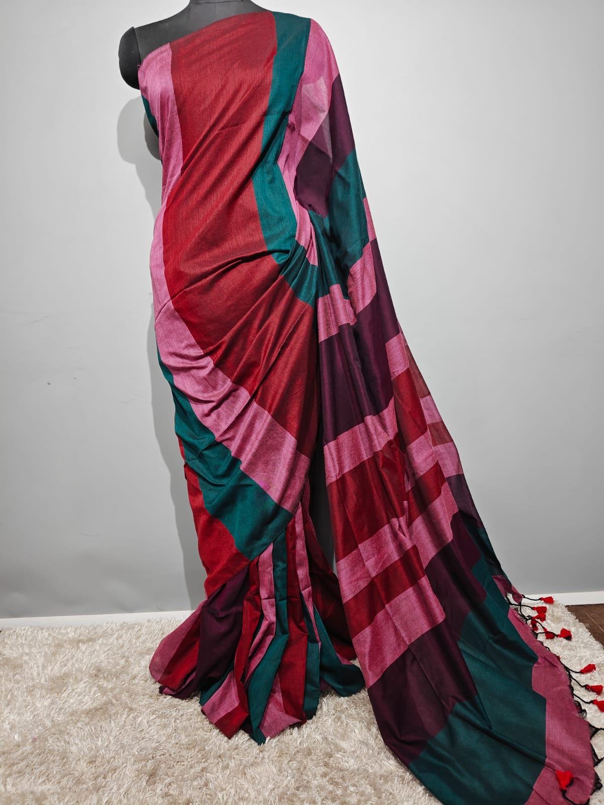 khaddi Cotton Silk Saree