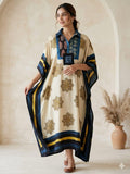 Pure Modal Silk Handblock Printed Kaftans Stitched suit