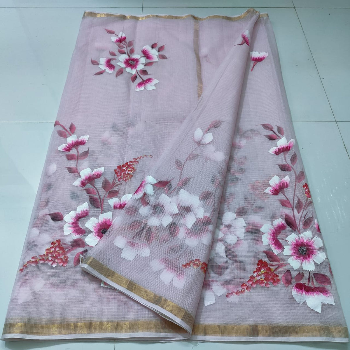 Pure Kota-Doria Saree with Blouse