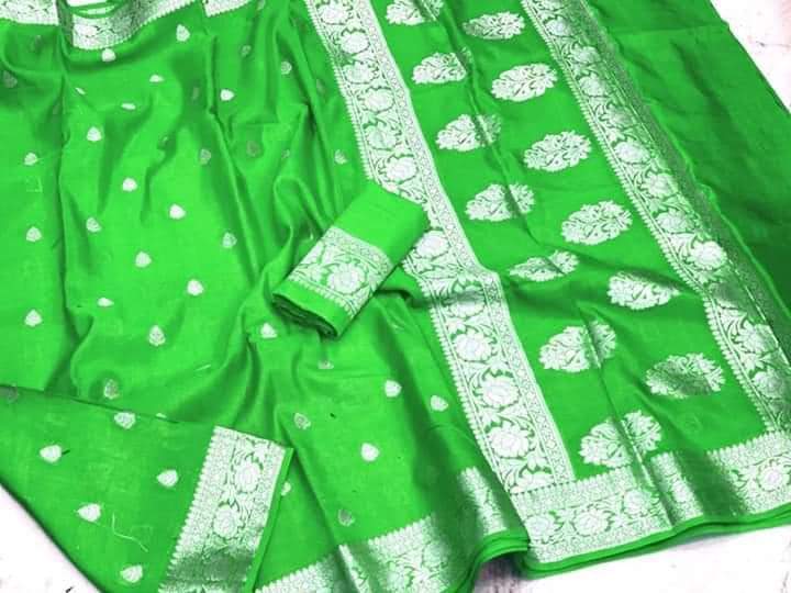 Banarasi  Georgette   Soft  Silk Saree With Zari Work