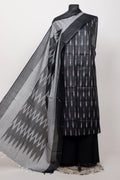 Pure  ikkat Cotton Unstitched Suit With Dupatta