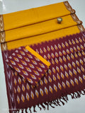 Pure  ikkat Cotton Unstitched Suit With Dupatta