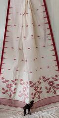 Pure Cotton needle work jamdani Saree