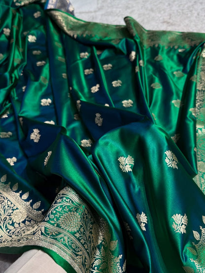 Banarasi Pure katan mashru silk saree With Blouse