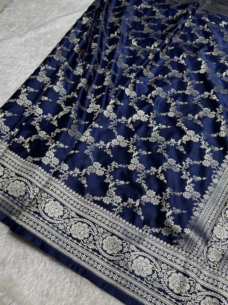 Banarasi Pure katan mashru silk saree With Blouse