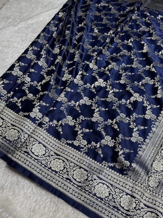 Banarasi Pure katan mashru silk saree With Blouse