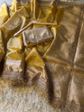 Banarasi Tissue Silk Saree With lace work border