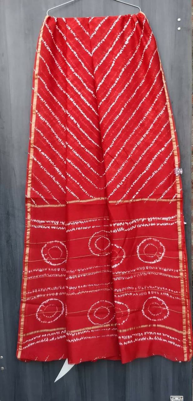 Traditional Hand-block Print Chanderi Silk Saree