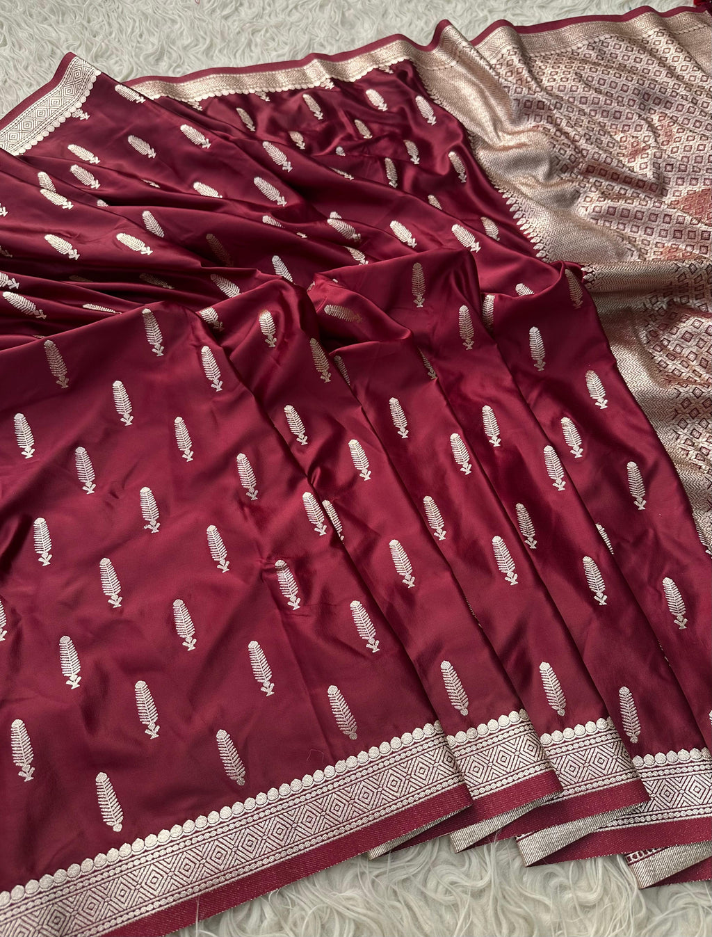 Banarasi katan mashru silk saree
