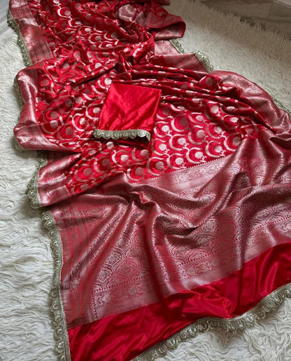 Banarasi katan mashru silk saree