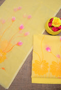 Beautiful kota cotton  hand brush print Unstitched suit