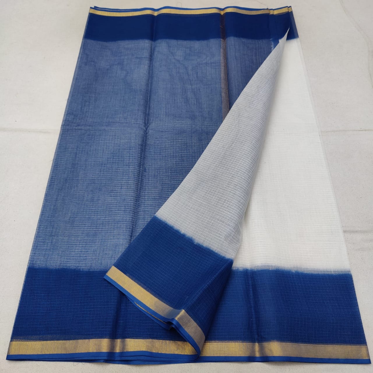 Kota Cotton Plain Dye Saree