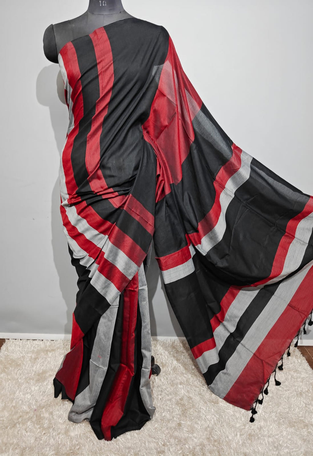 khaddi Cotton Silk Saree