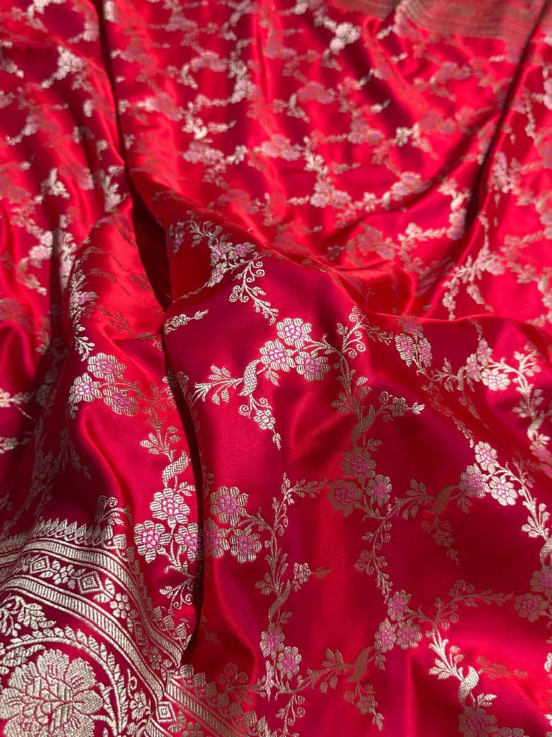 Banarasi Pure katan mashru silk saree With Blouse