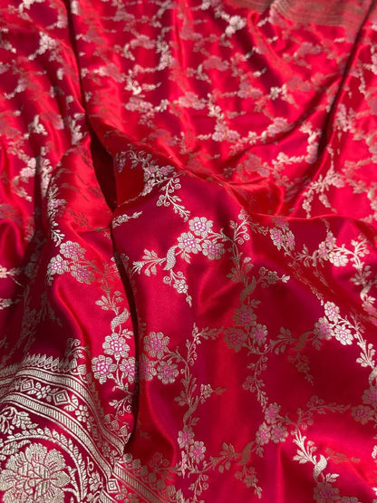 Banarasi Pure katan mashru silk saree With Blouse
