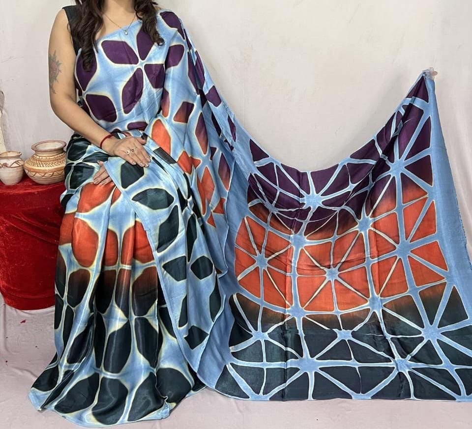 Pure Modal Silk Saree with blouse