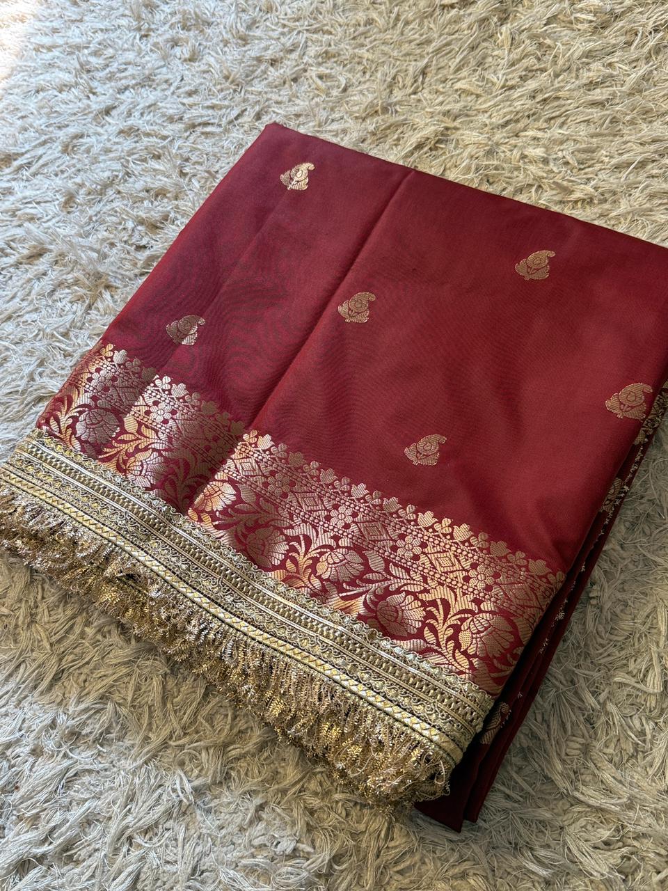 Banarasi Semi katan Soft Silk Saree