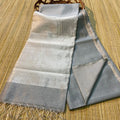 Handloom silk cotton With pallu zari work With blouse