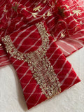 Designer Georgette Suit Set with Gota Patti Work