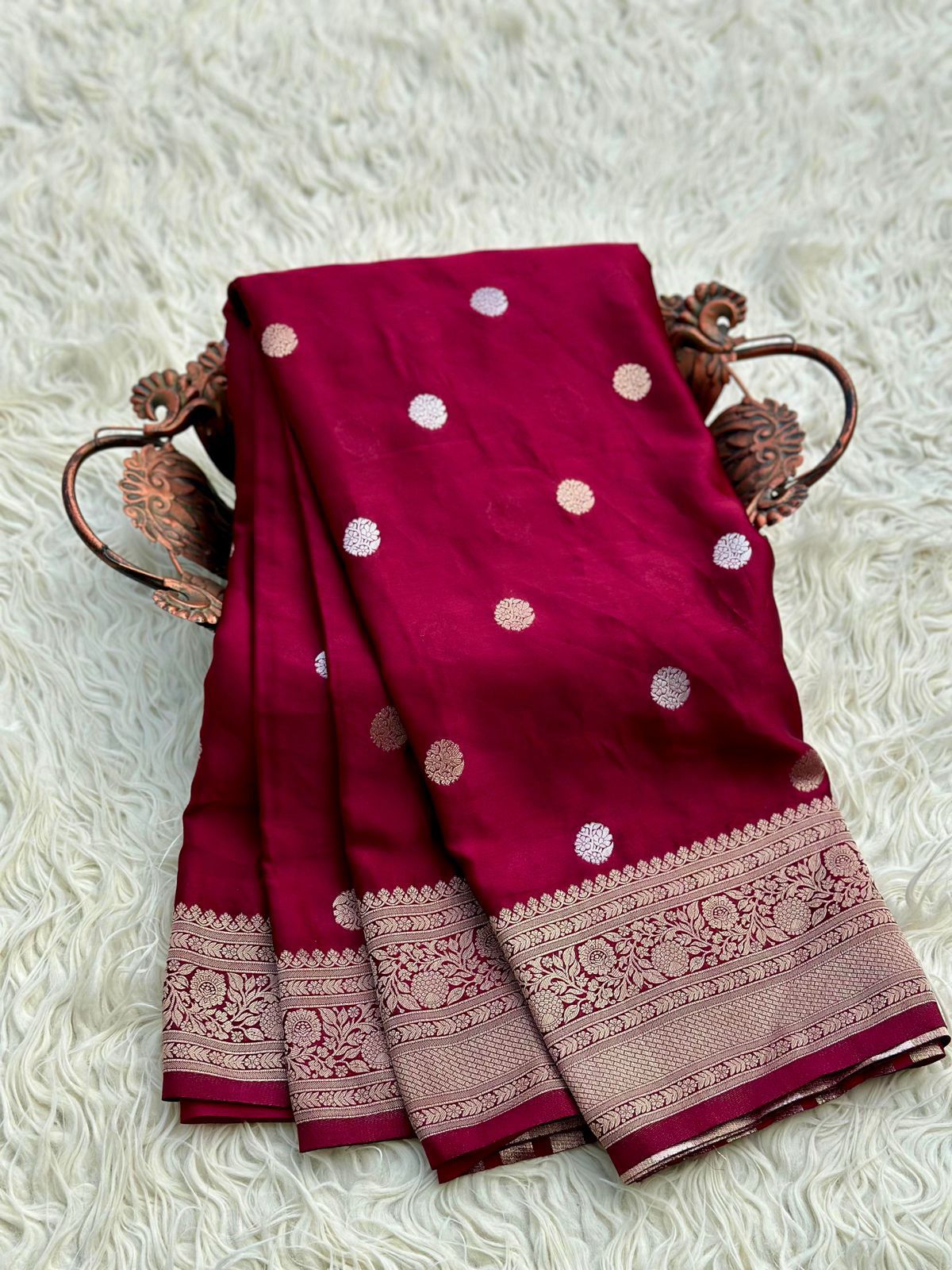 Banarasi katan mashru silk saree