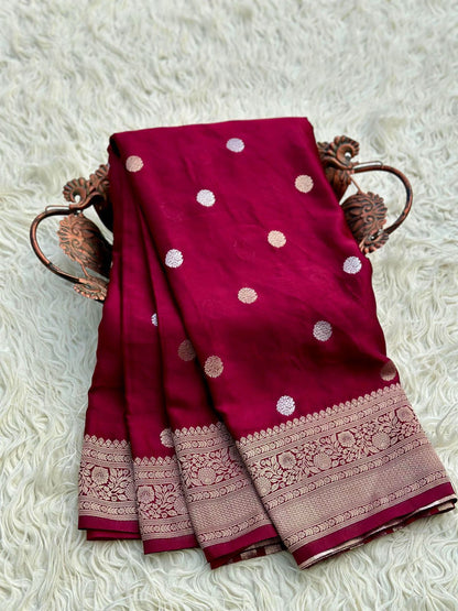 Banarasi katan mashru silk saree